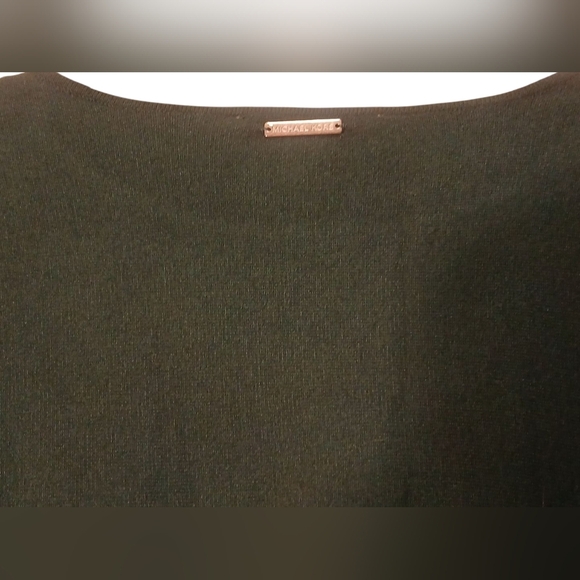 Michael Kors - Forest Green Pullover Sweater, Scoop Neck, Side Slits, Size S, - Picture 5 of 8